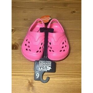 Girls Pink Clog Slides Sandals Size 3 Comfortable Water Shoes NWT